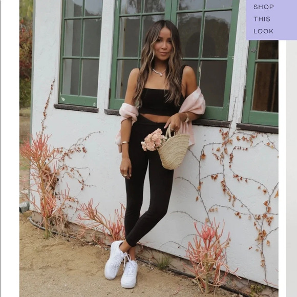 NWT Sincerely Jules for Bandier The Rue Crossover Lifestyle Legging in Black - Picture 6 of 14